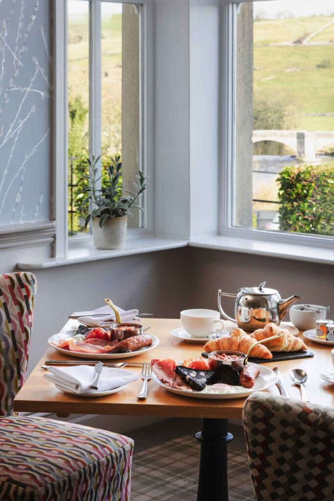 image of breakfast laid out on a table