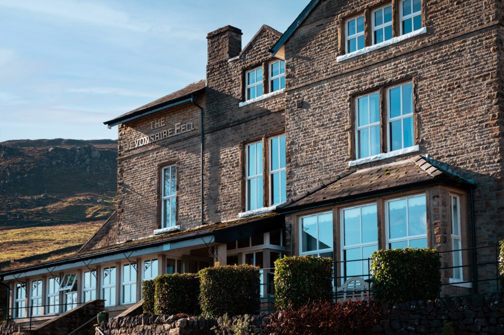 Exterior of hotel building