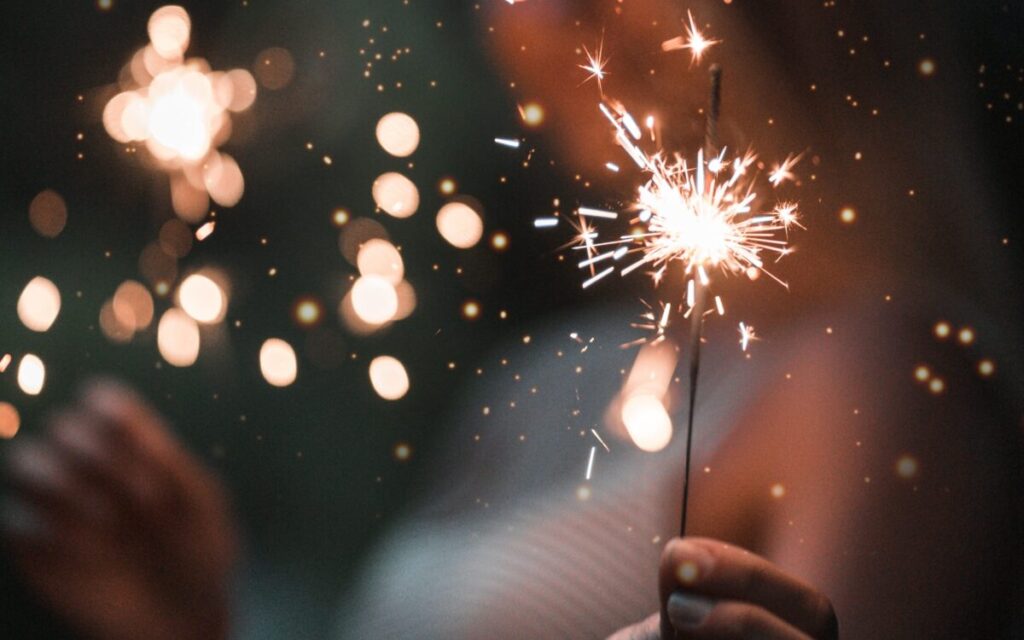 close up image of sparklers